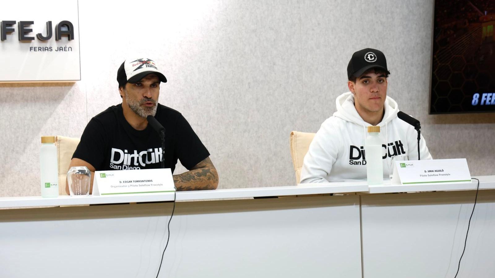 Edgar Torronteras y Unai Aguilón, en la rueda de prensa de presentación del evento.