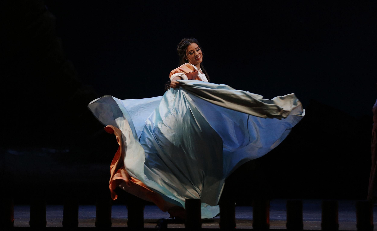 Leonor Bonilla durante su elogiada interpretación en el Maestranza.