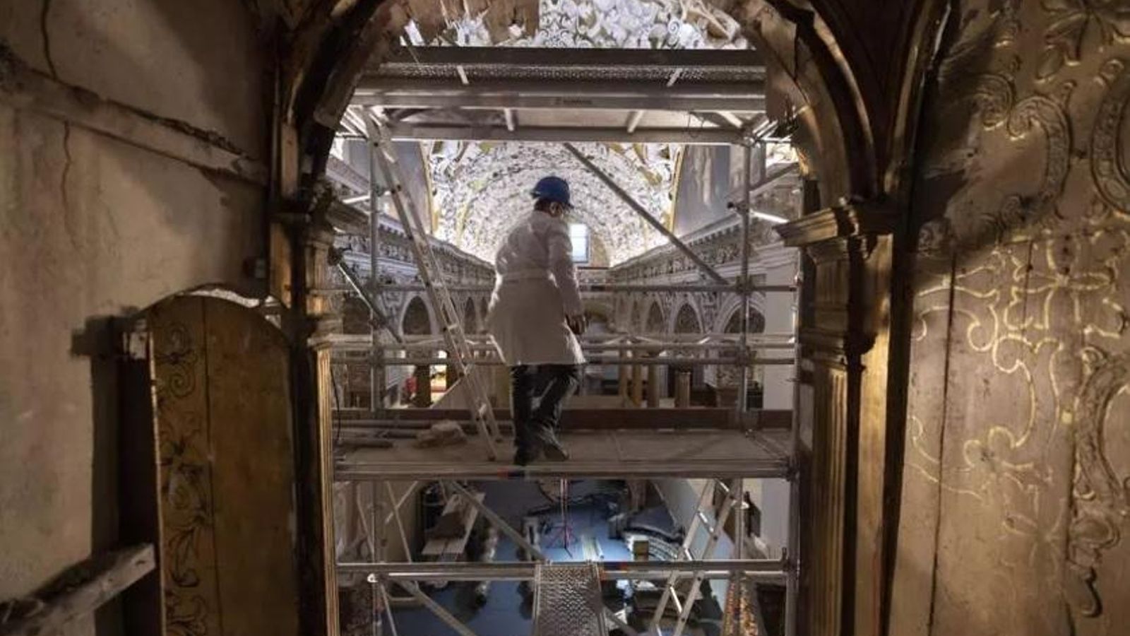 Vista desde el interior del camarín