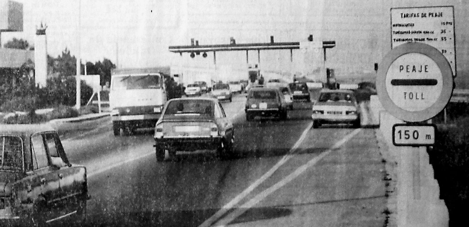 Peaje en el puente Carranza.