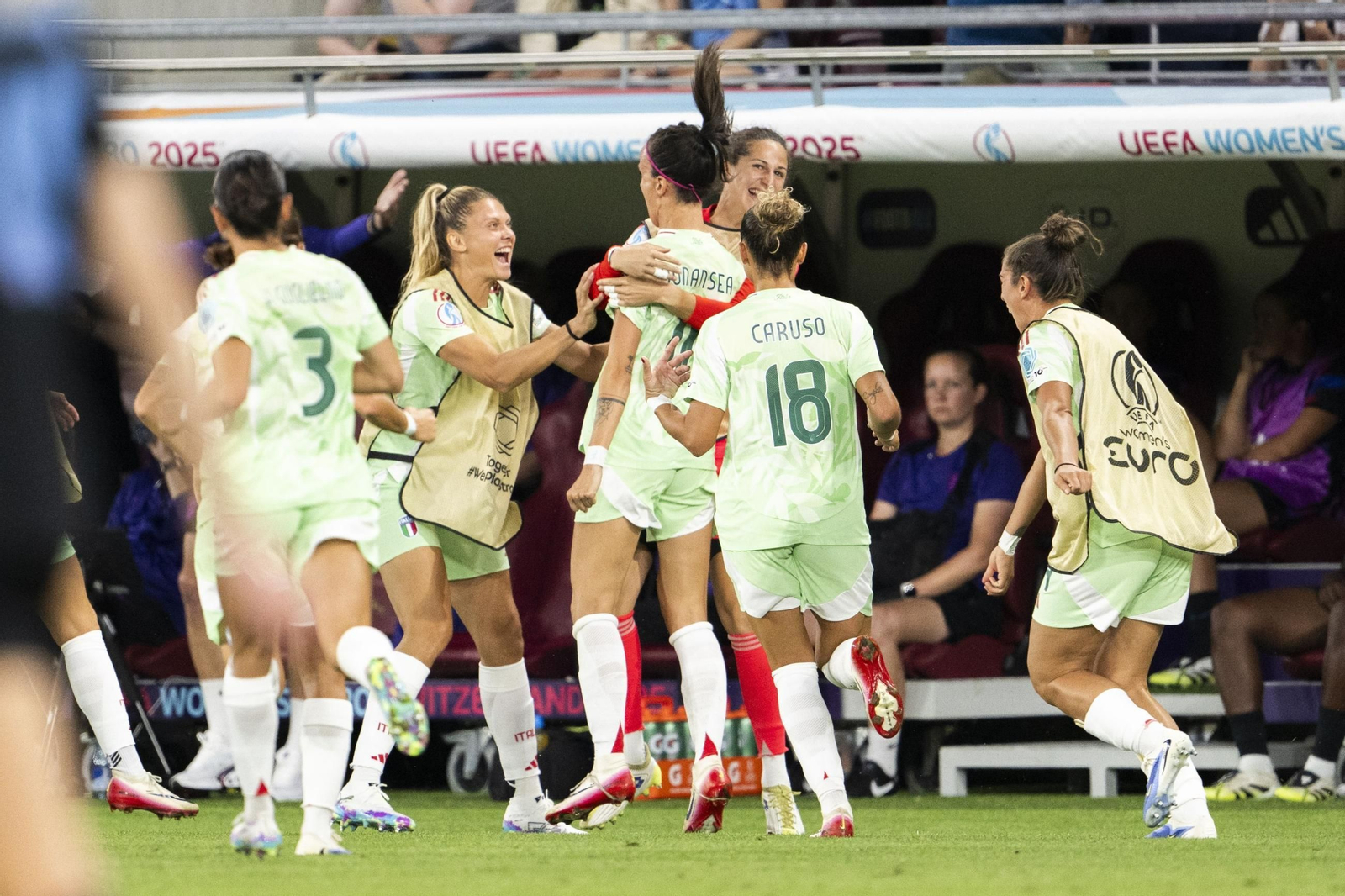 Las imágenes del Inglaterra-Italia