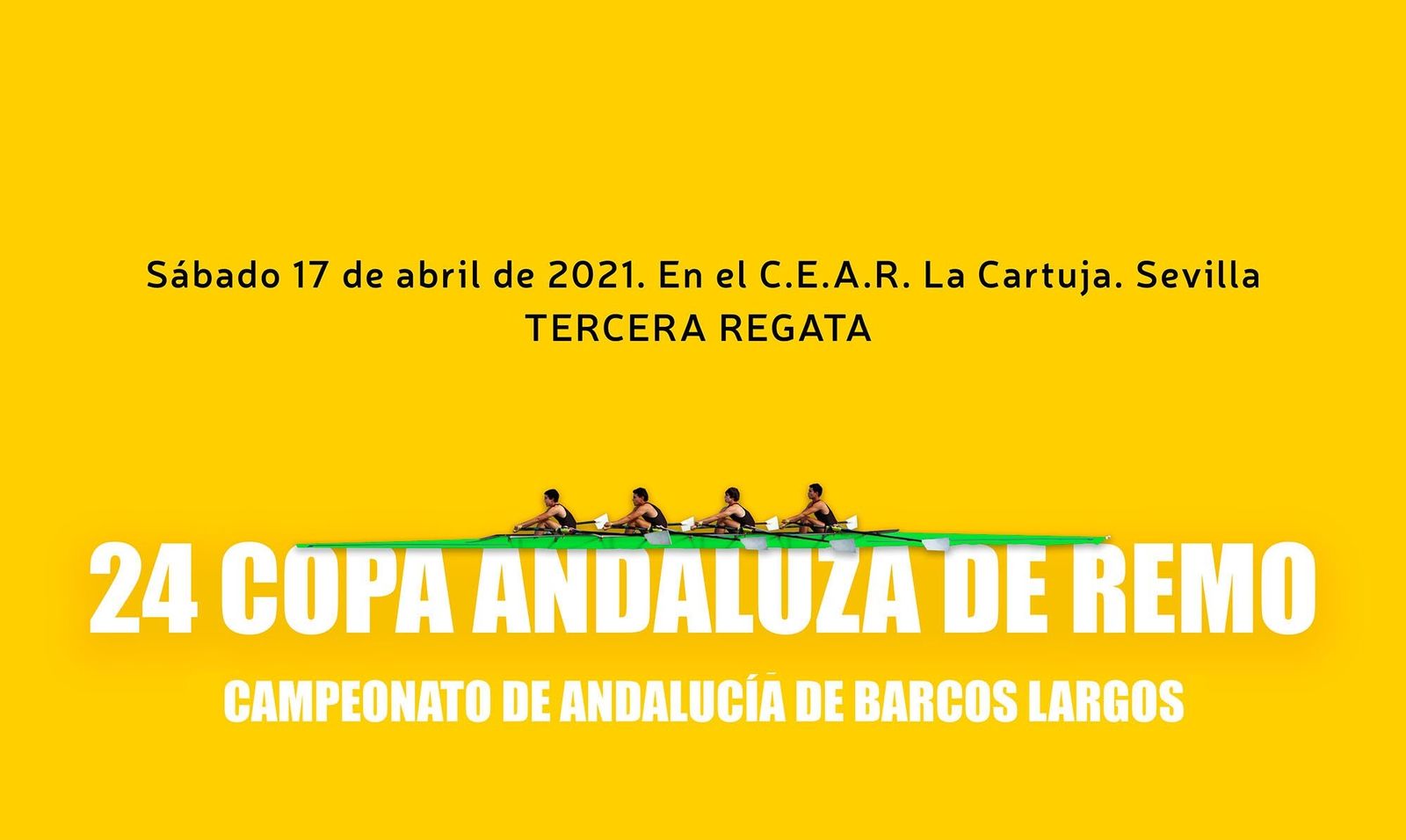 Cartel de la Copa Andaluza de Remo.
