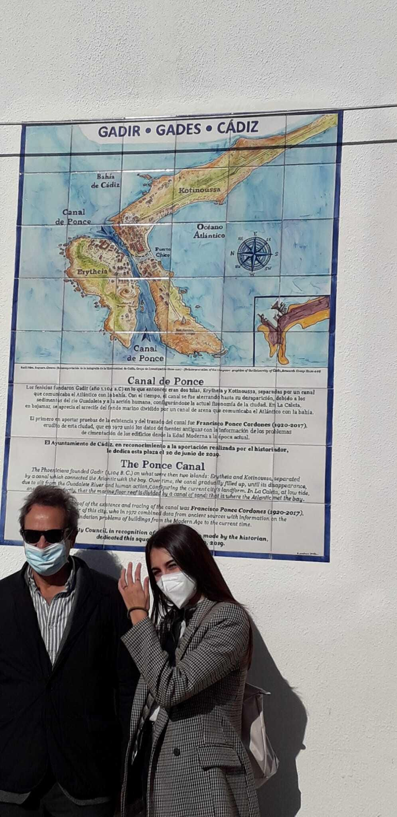 El mural explicativo del Canal de Ponce.