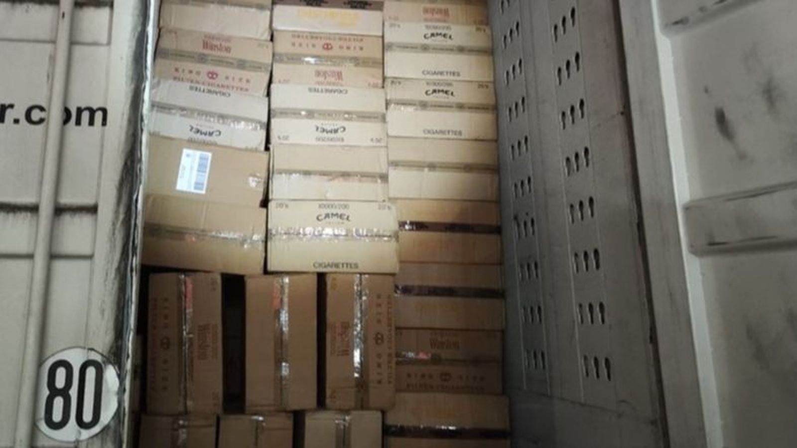 El tabaco intervenido.