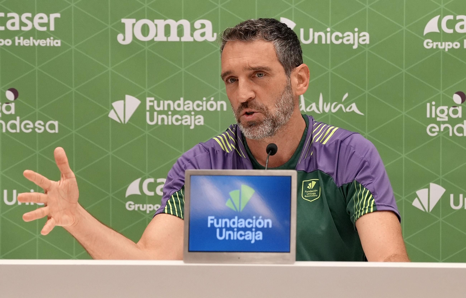 Ibon Navarro, en sala de prensa.