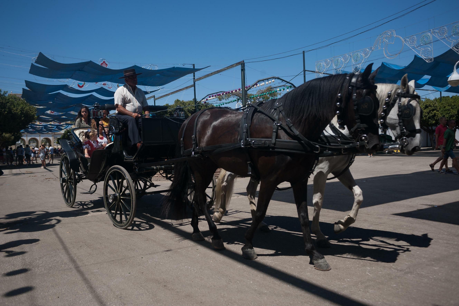 Segundo día de Feria de Málaga en el Centro y en el Real, en fotos