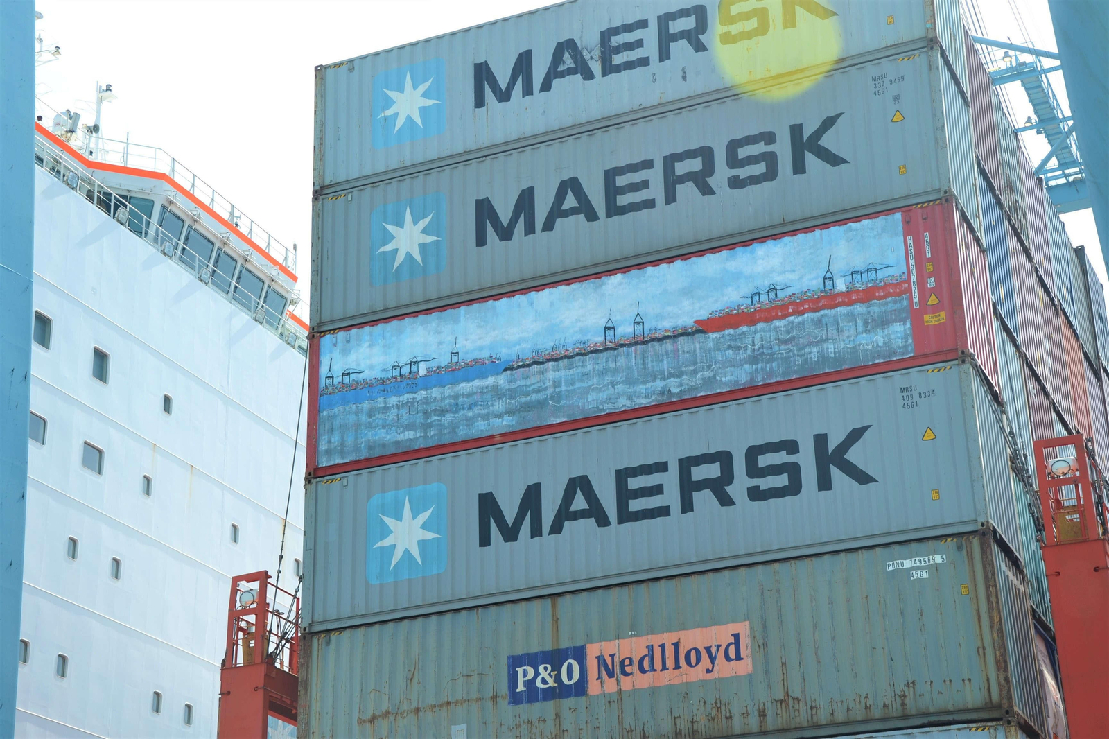 El contenedor de Hamburg Süd convertido en obra de arte.