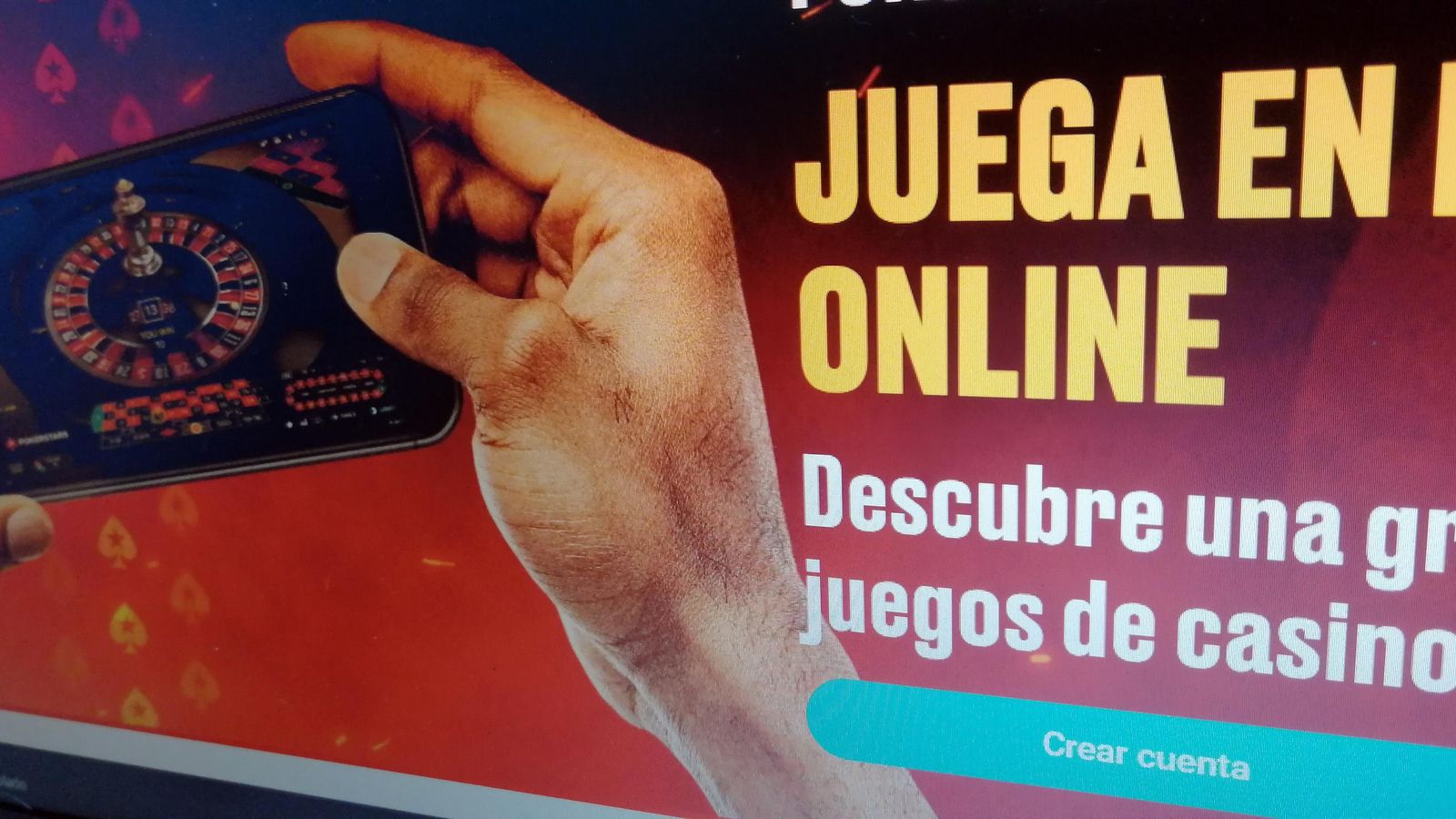 Una de las muchas web que ofrecen juegos de azar en internet