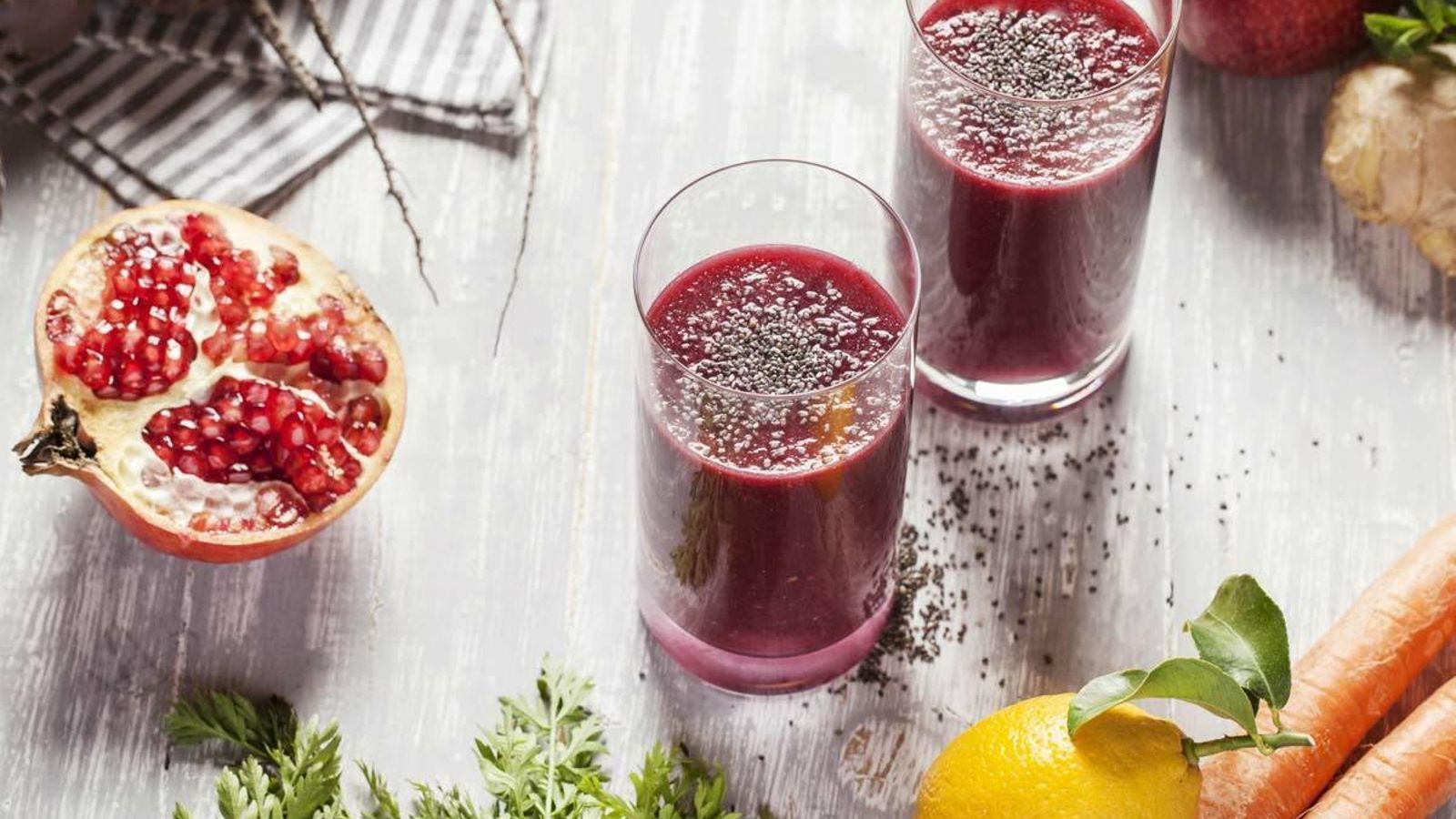 Batido de frutos rojos