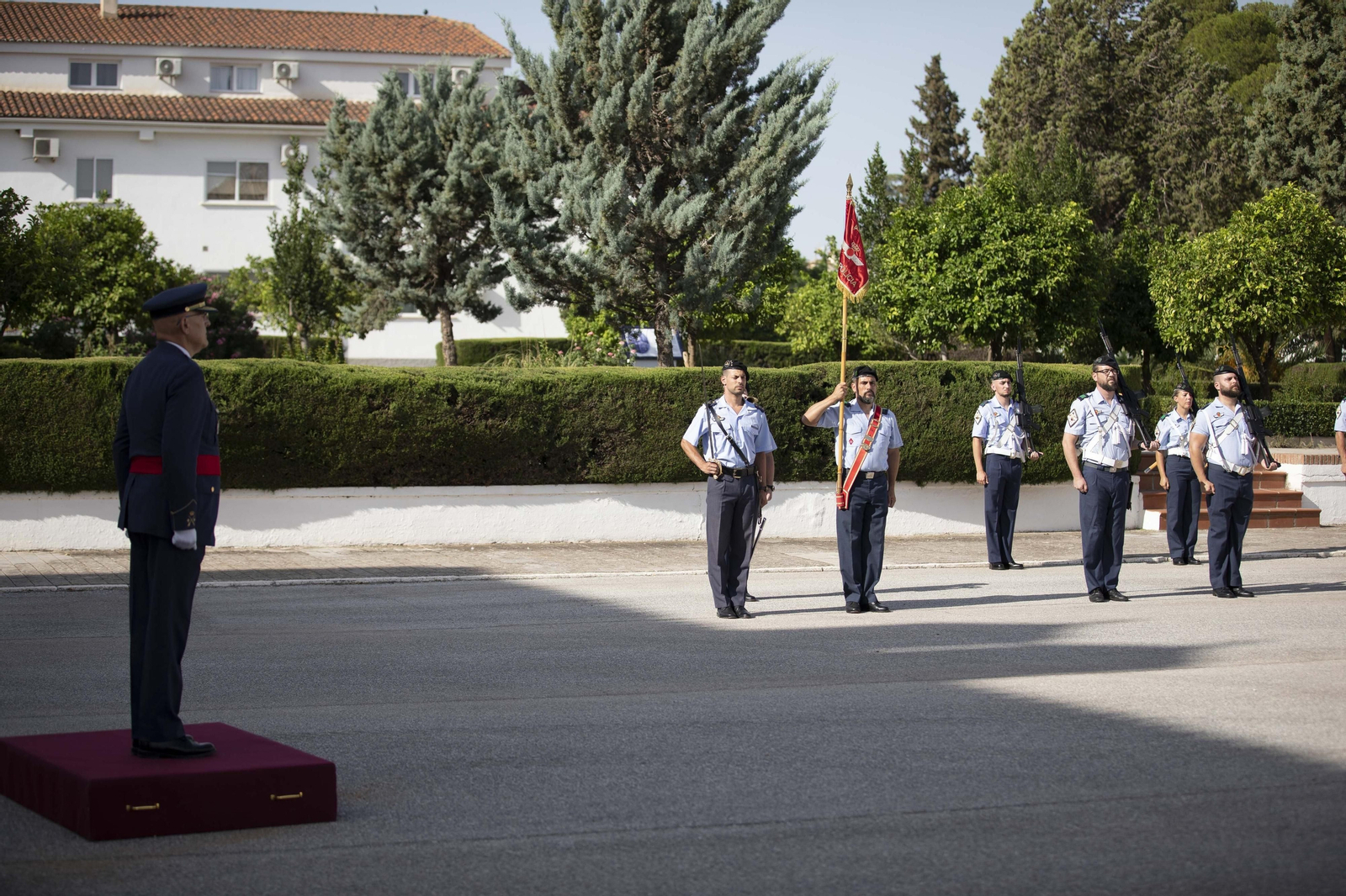 Así ha sido la toma de posesión como jefe de la Base Aérea de Armilla del coronel Miguel Durán Gálvez