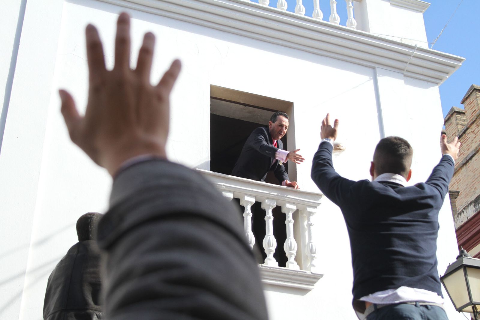 Imágenes de las tiradas en honor a San Antonio Abad en Trigueros