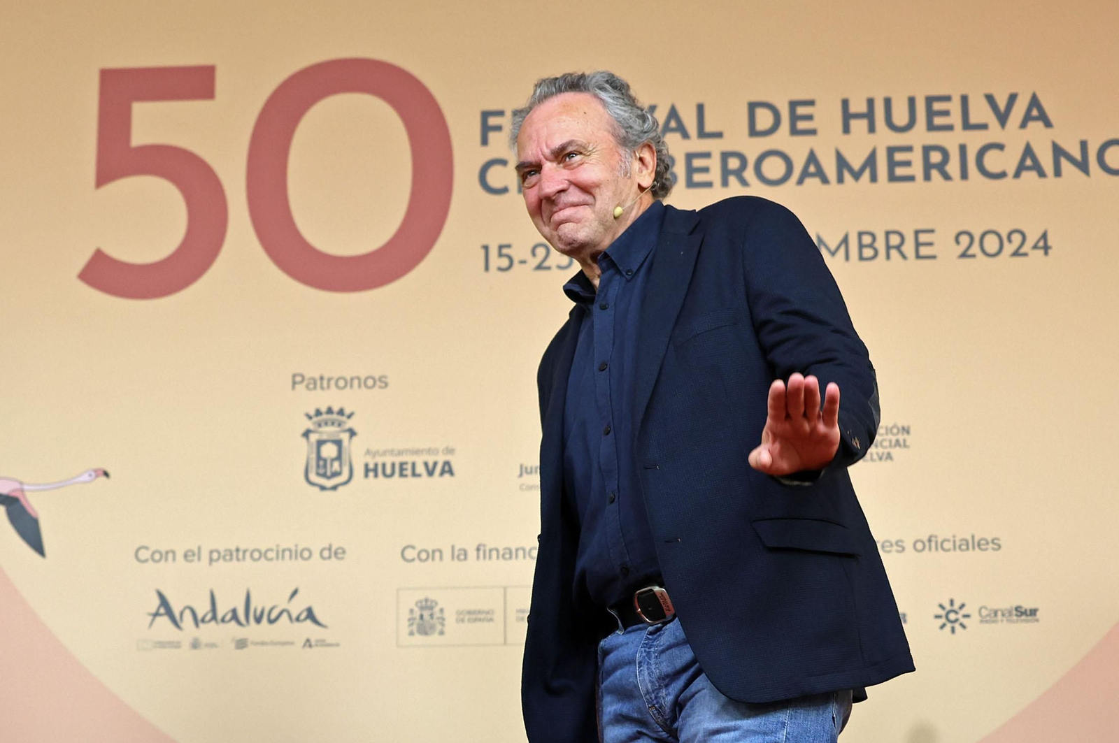 Encuentro y sesión de fotos con el actor José Coronado, Premio Ciudad de Huelva de la 50 edición del Festival de Huelva Cine Iberoamericano