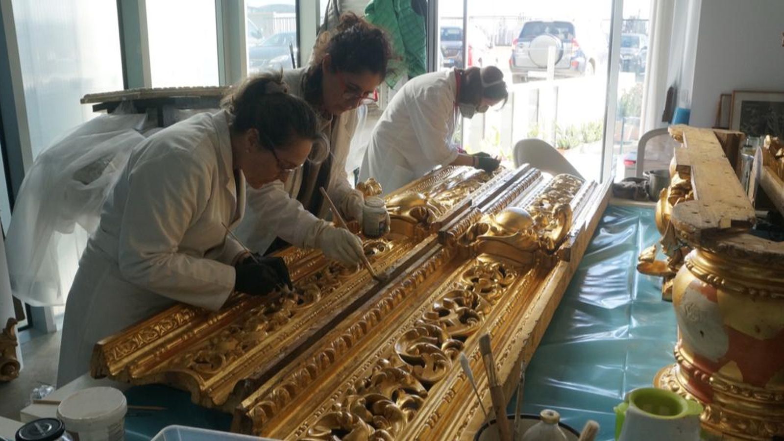 Una imagen del proceso de recuperación del paso.