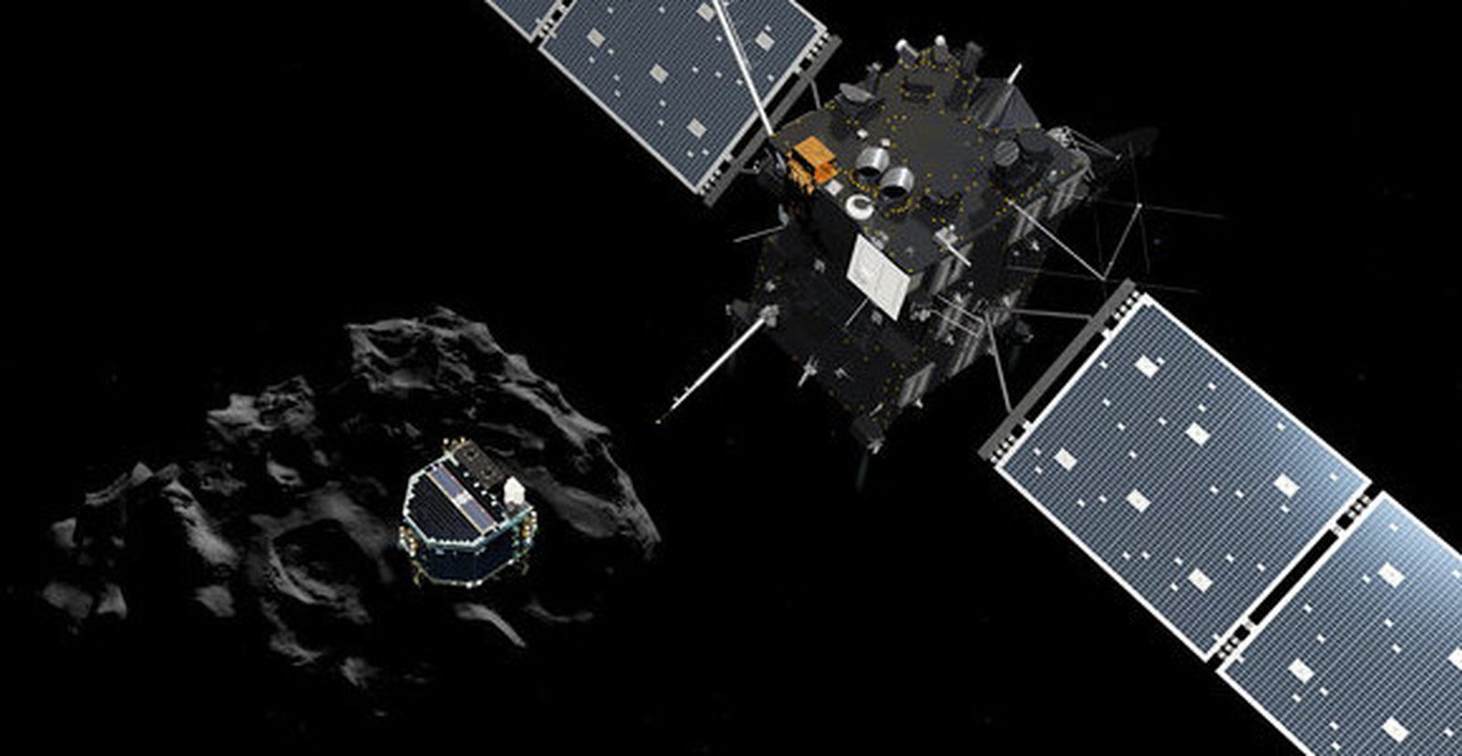 La sonda 'Philae' aterriza con éxito en el cometa 67/P Churyumov-Gerasimenko
