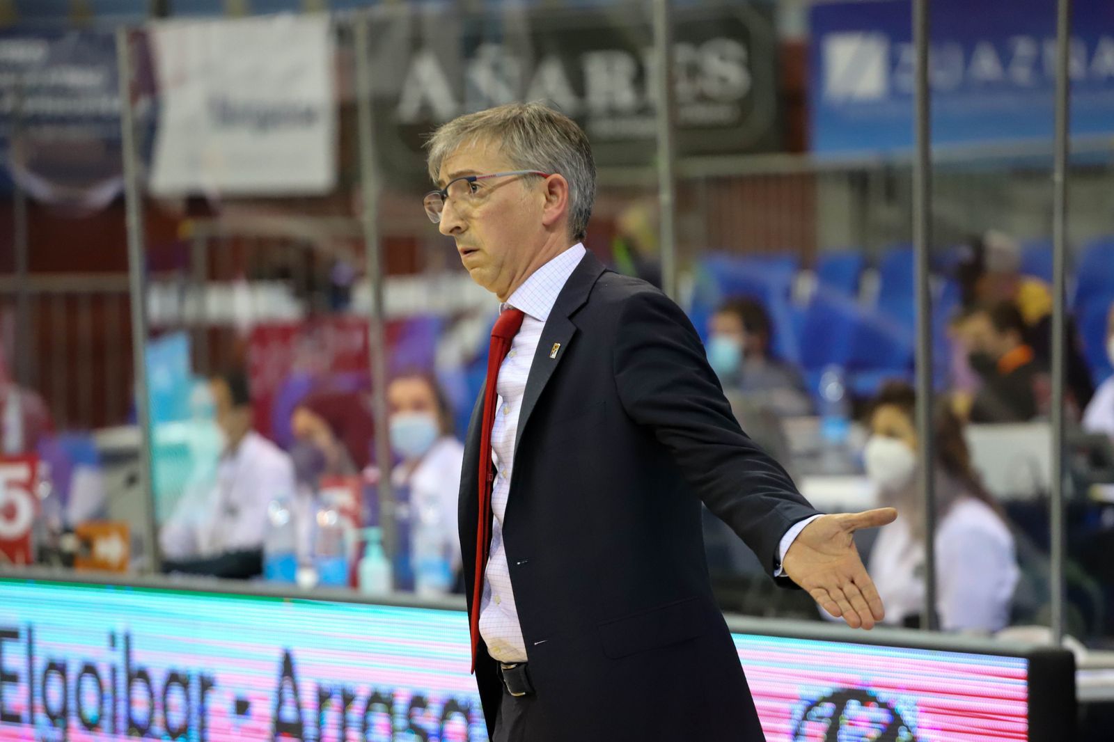 Moncho Fernández, en un partido con el Obradoiro.