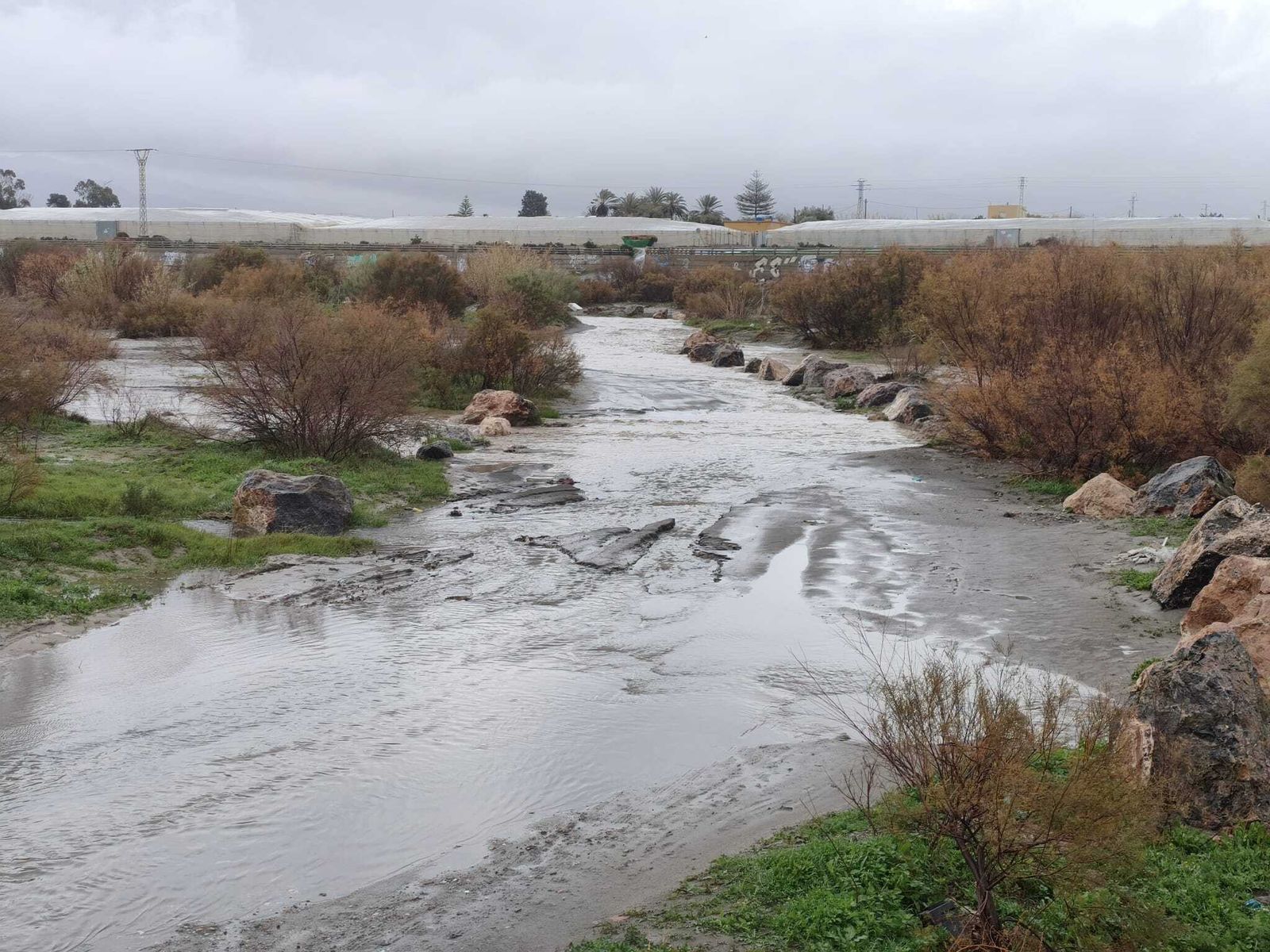 Río Andarax a su paso por la capital.