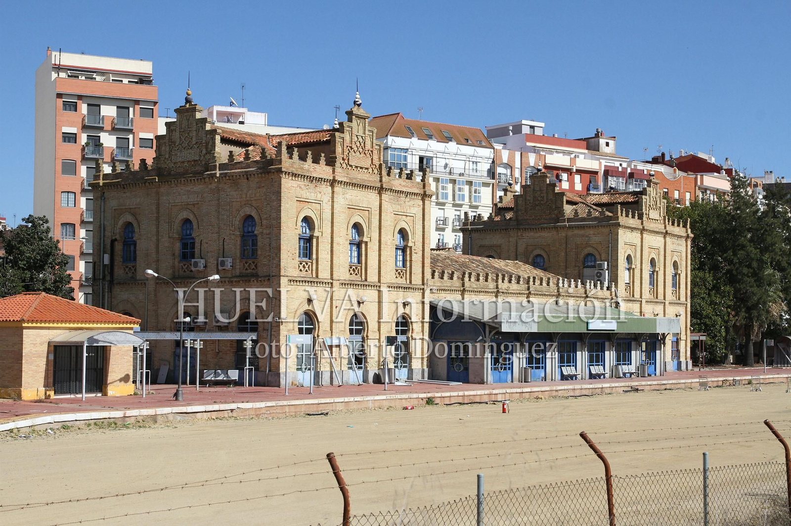 Imágenes del estado actual de la antigua Estación de Tren de Huelva