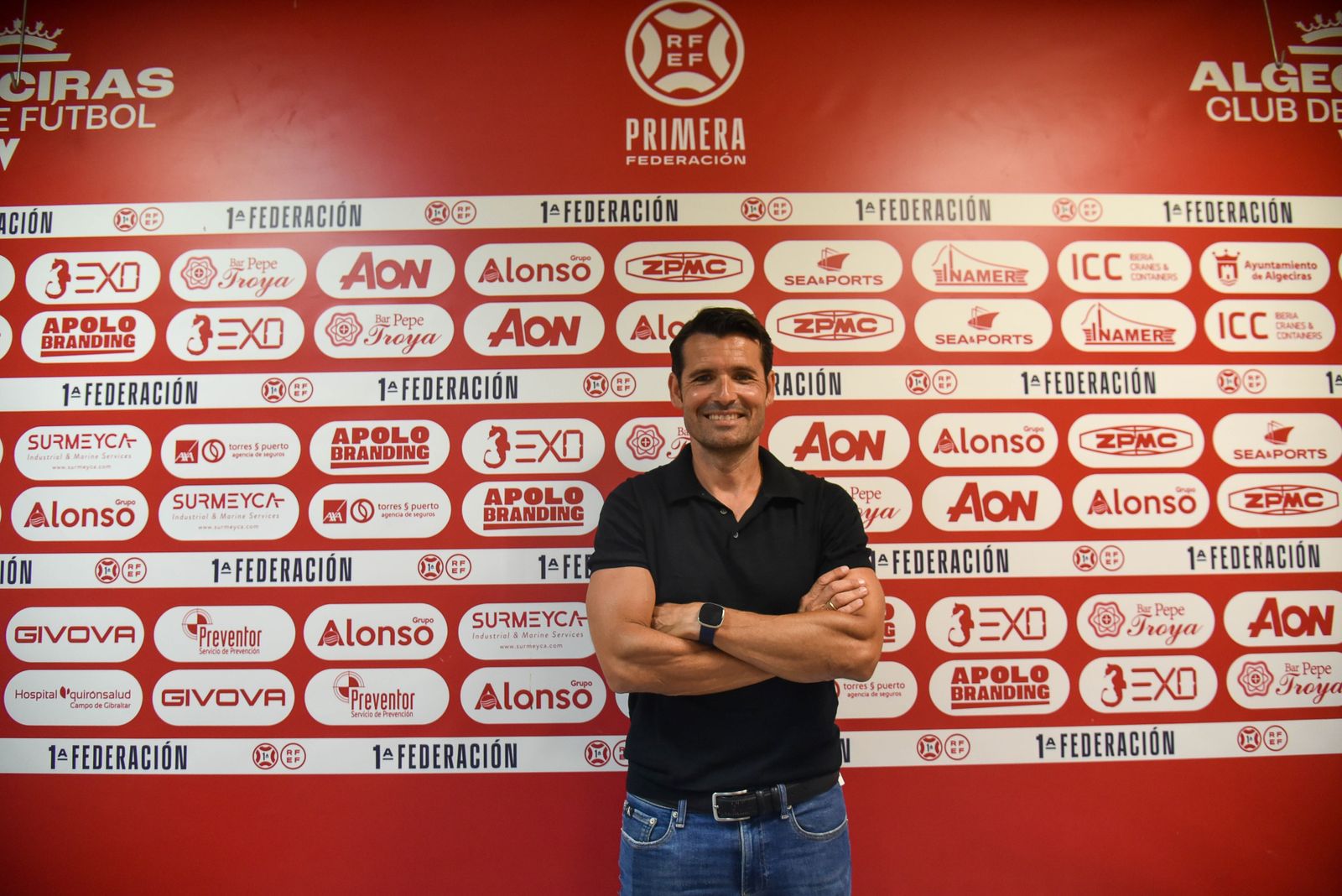 Las fotos de la presentación de Lolo Escobar como entrenador del Algeciras CF