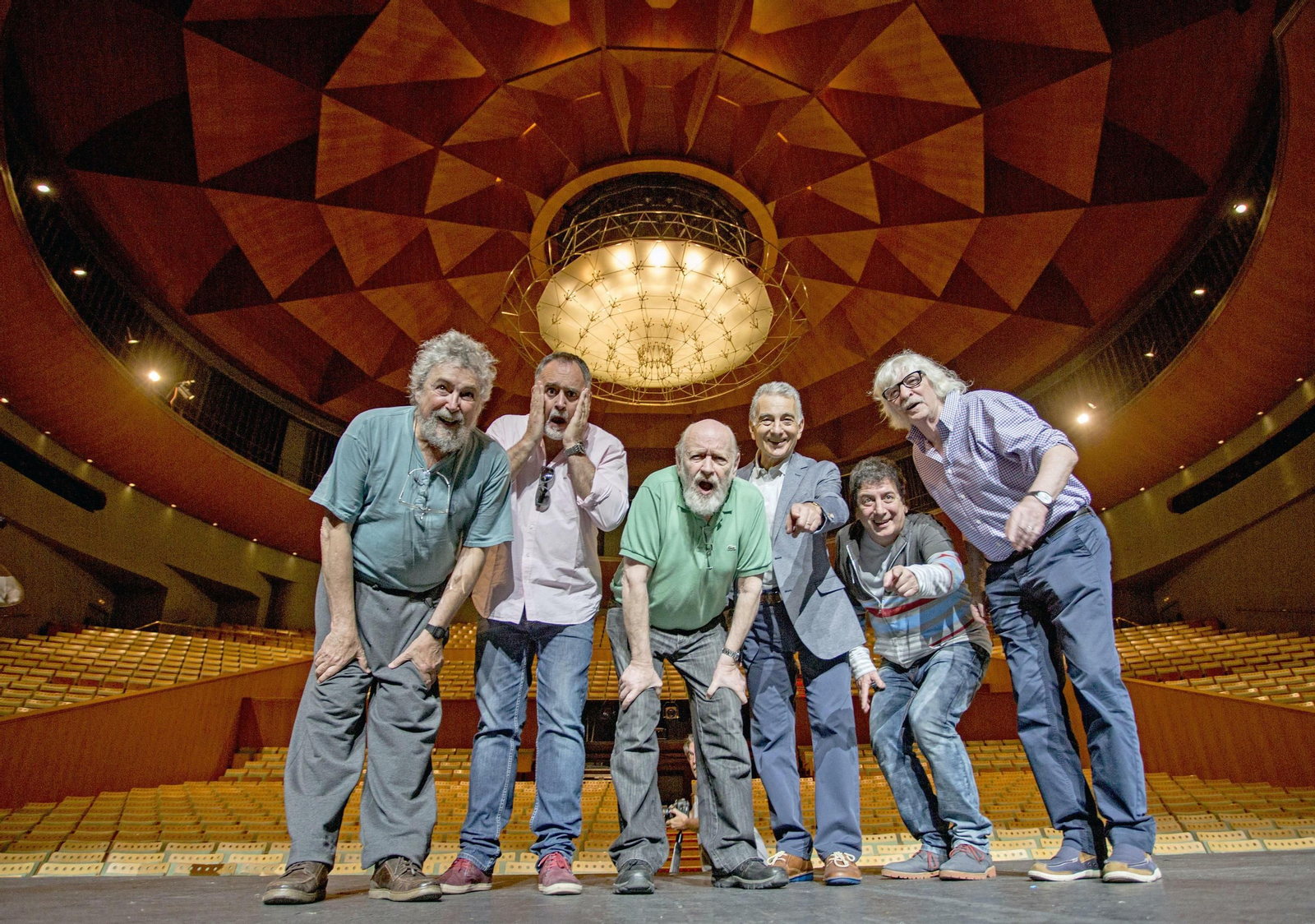 Les Luthiers la última vez que actuaron en Sevilla, en 2017.