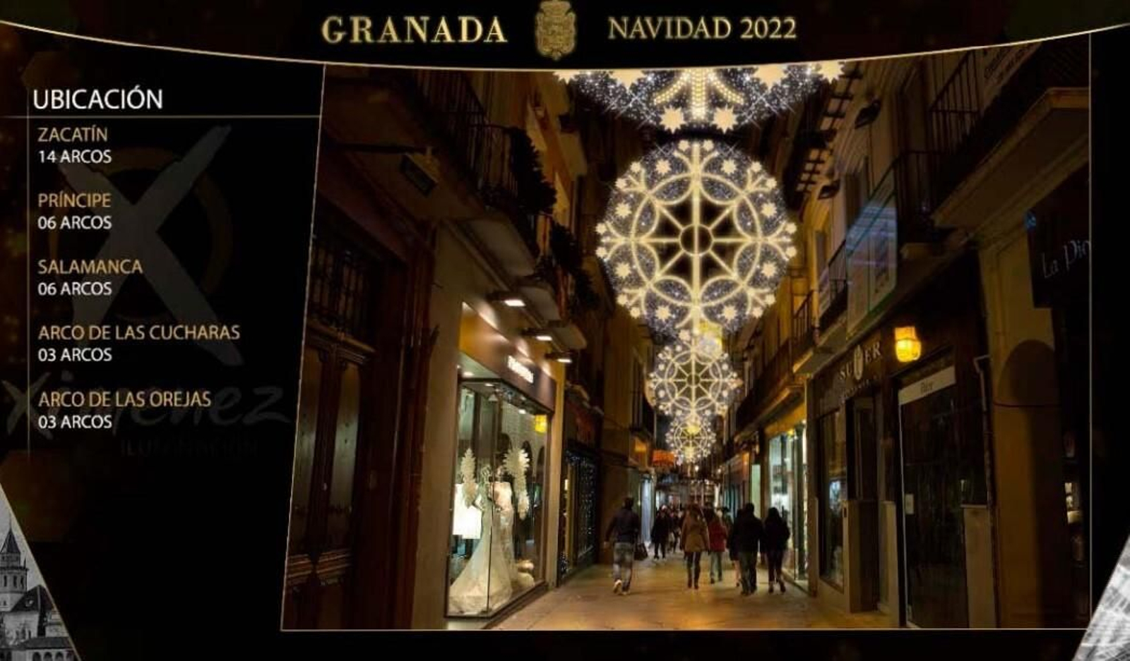 Estas son las luces de Navidad del Centro de Granada, calle por calle