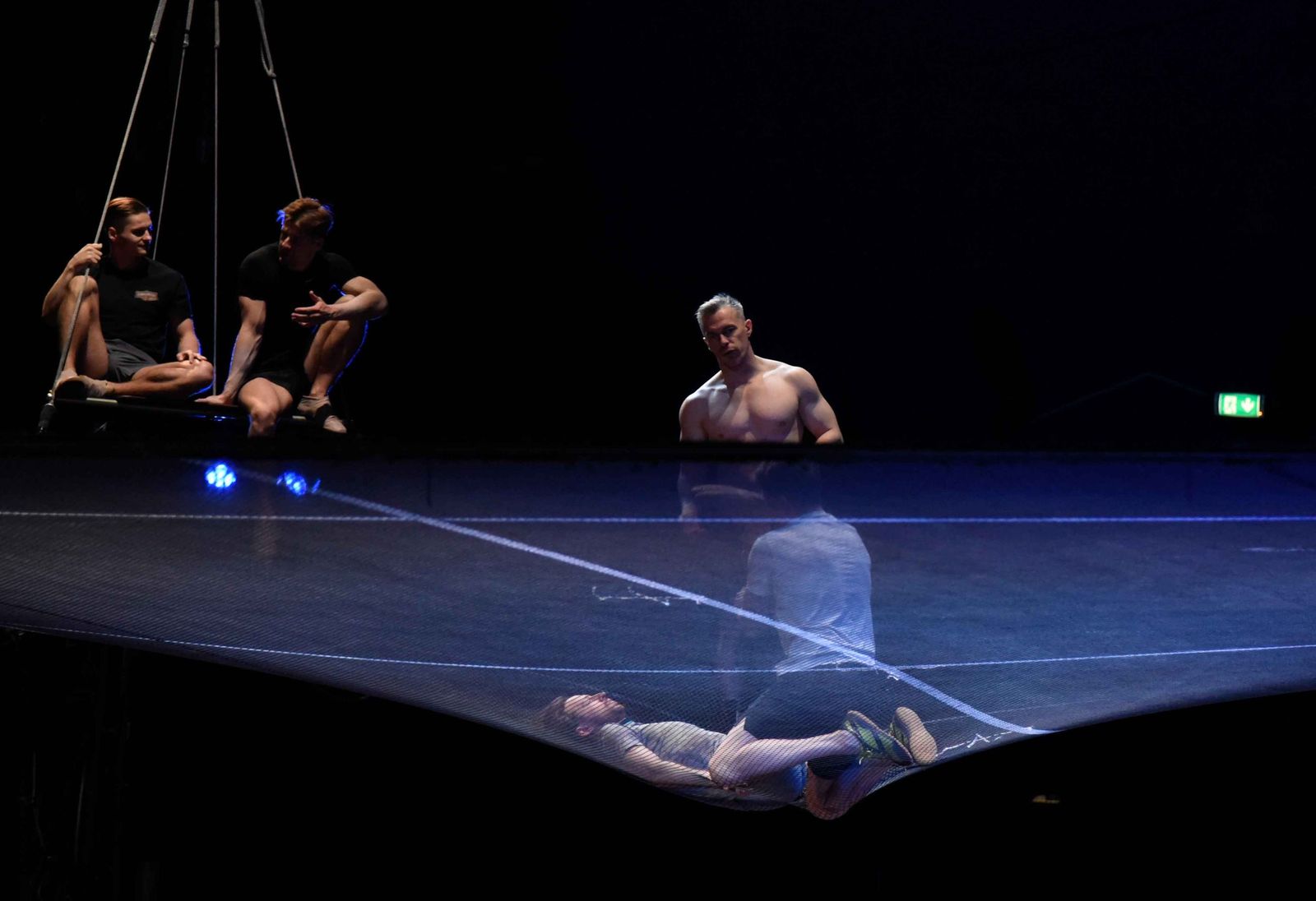 Ensayos y preparativos para el estreno del Circo del Sol en Sevilla 2026