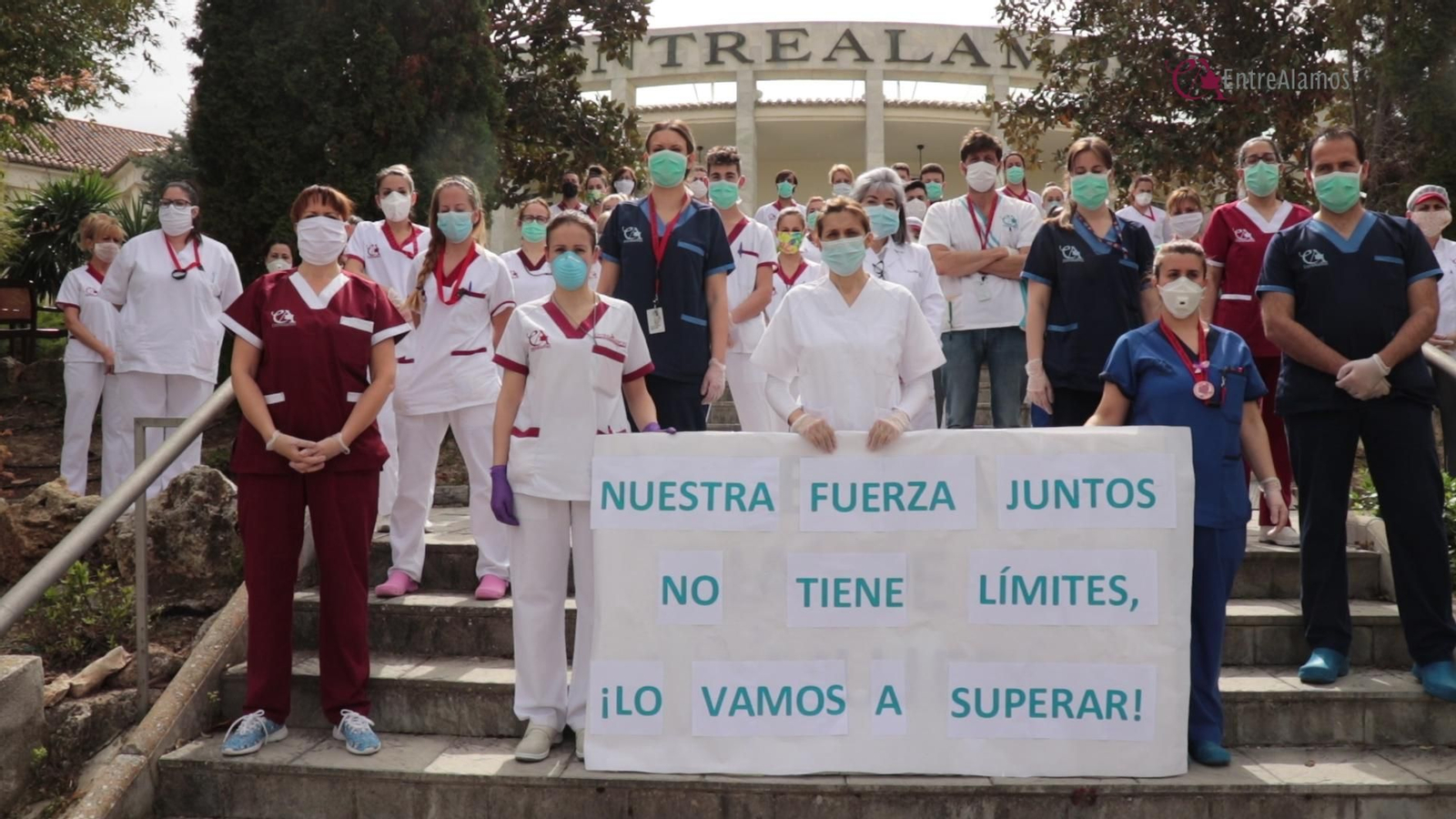 Trabajadores de la residencia, al principio de la pandemia