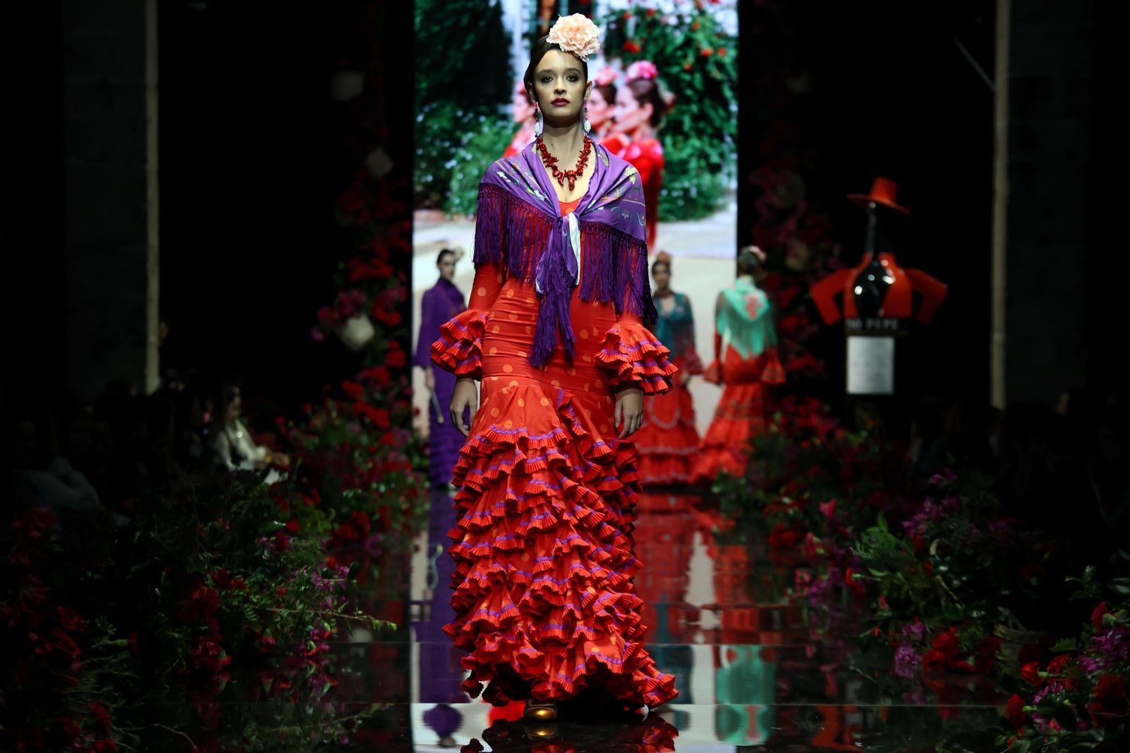 Desfile de Delia Flamenca Pol Núñez en la Pasarela Flamenca Tío Pepe Jerez 2024