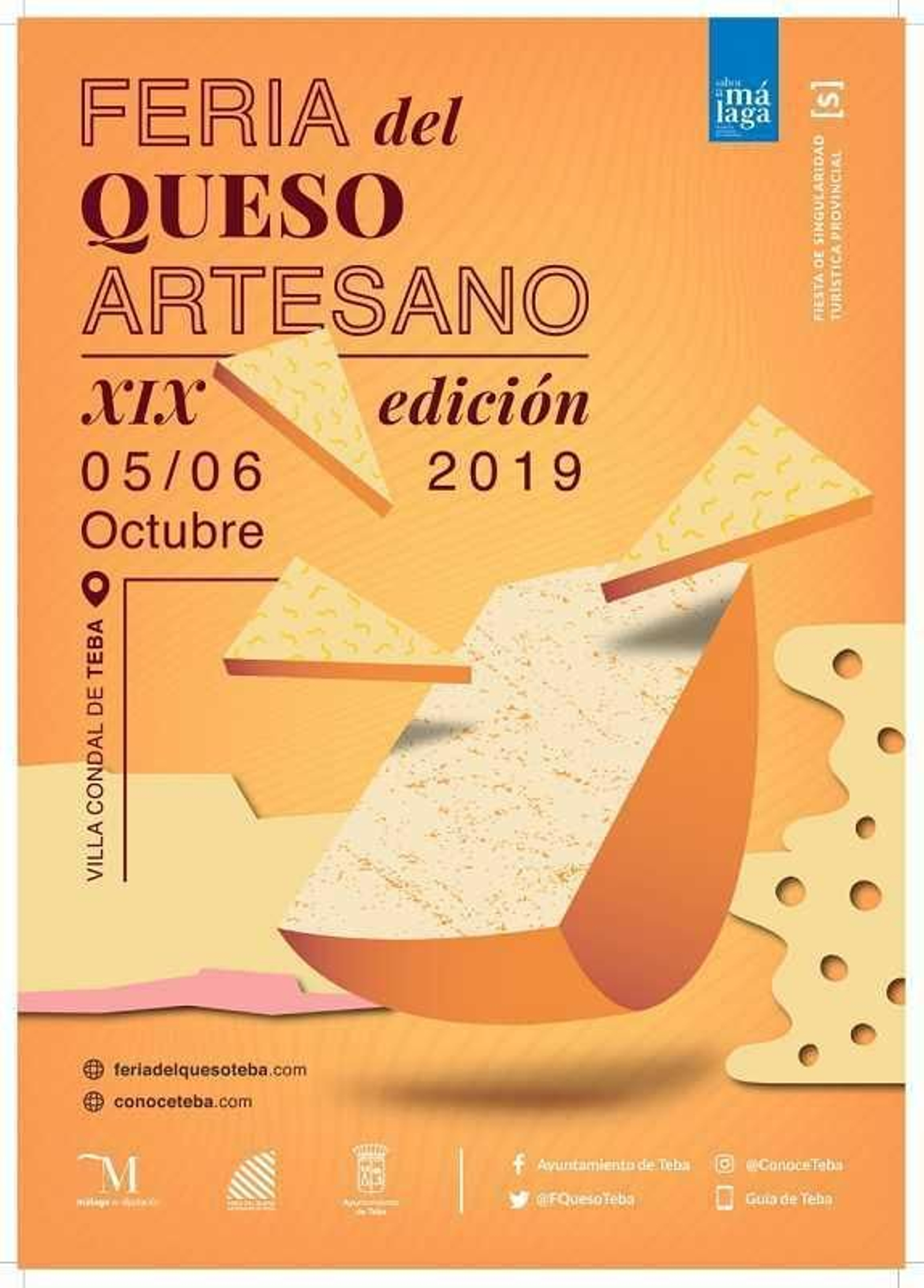 Cartel de la Feria del Queso de Teba.