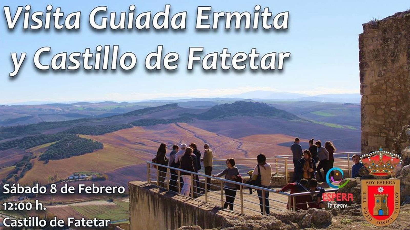 Cartel de la visita.