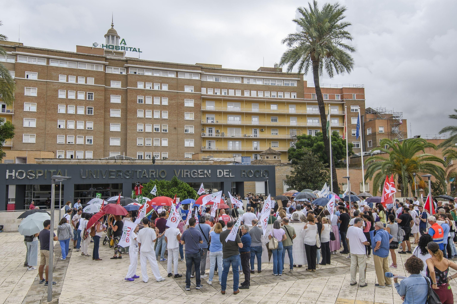 Concentración este domingo a las puerta del hospital Virgen del Rocío. Concentración este domingo a las puerta del hospital Virgen del Rocío.