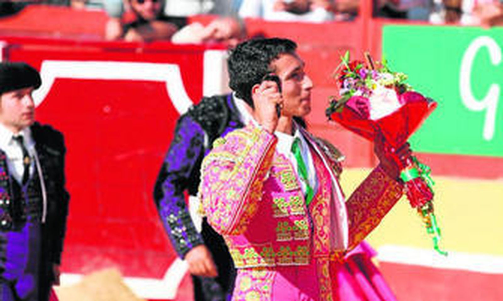 José Miguel Luz, triunfante, en una imagen de esta temporada.