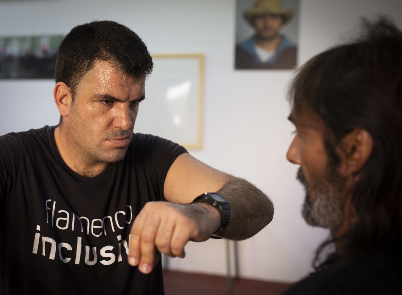 Ensayo para el espectáculo de la Bienal de los internos del Psiquiátrico Penitenciario de Sevilla