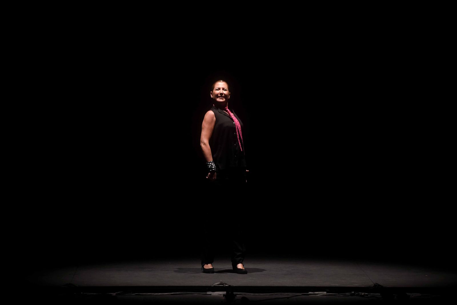 Sara Baras, durante su actuación en el Gran Teatro.