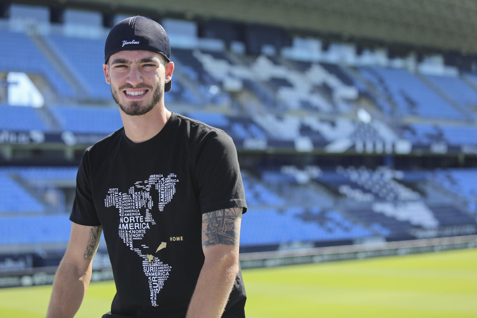 Mikel Villanueva, en La Rosaleda. Mikel Villanueva, en La Rosaleda.
