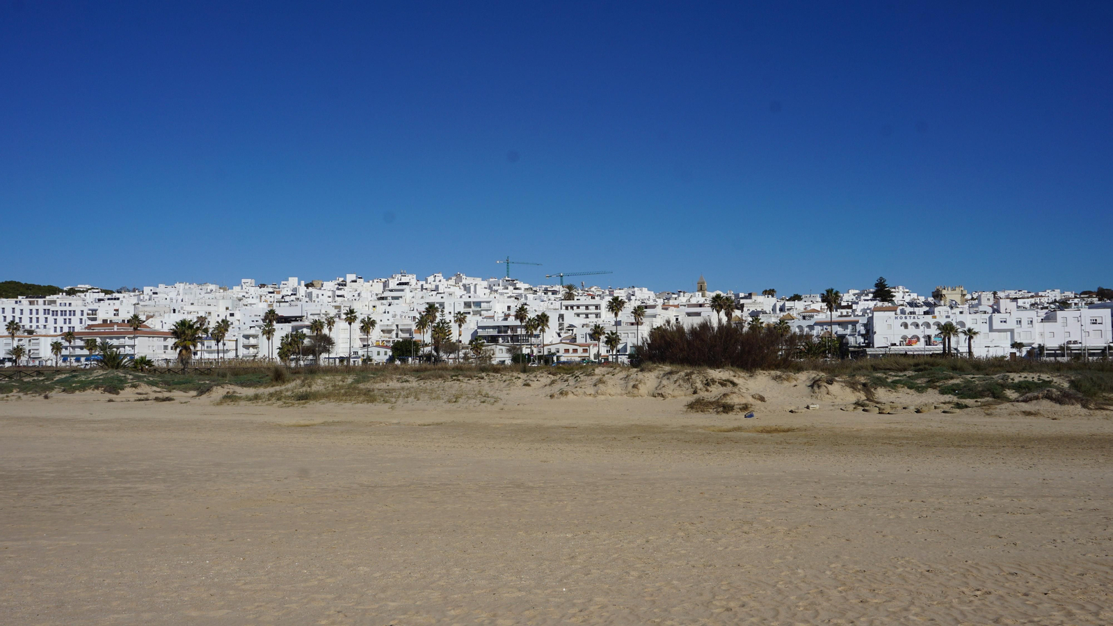 Vistas de Conil desde la playa