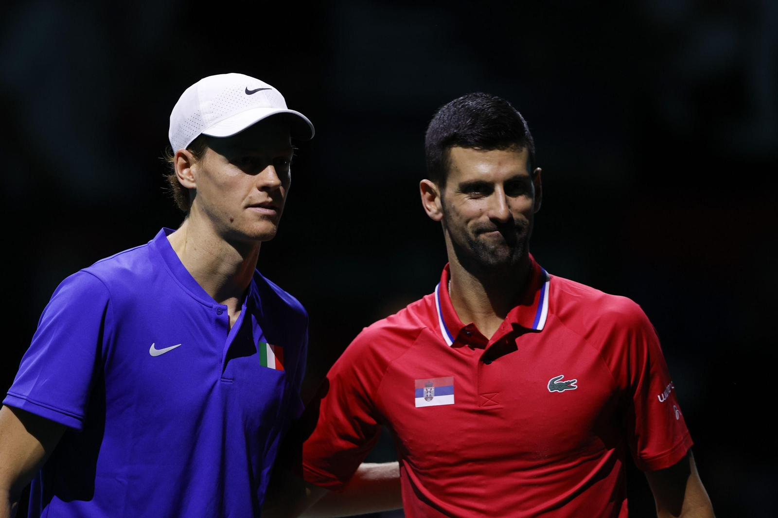Copa Davis en Málaga: Sinner - Djokovic, en fotos