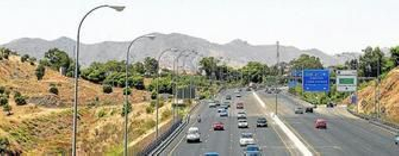 Vista de la ronda este de Málaga capital. Vista de la ronda este de Málaga capital.