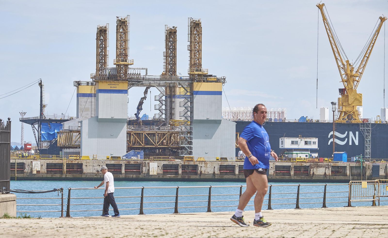 Trabajos en Navantia Cádiz en 2017.