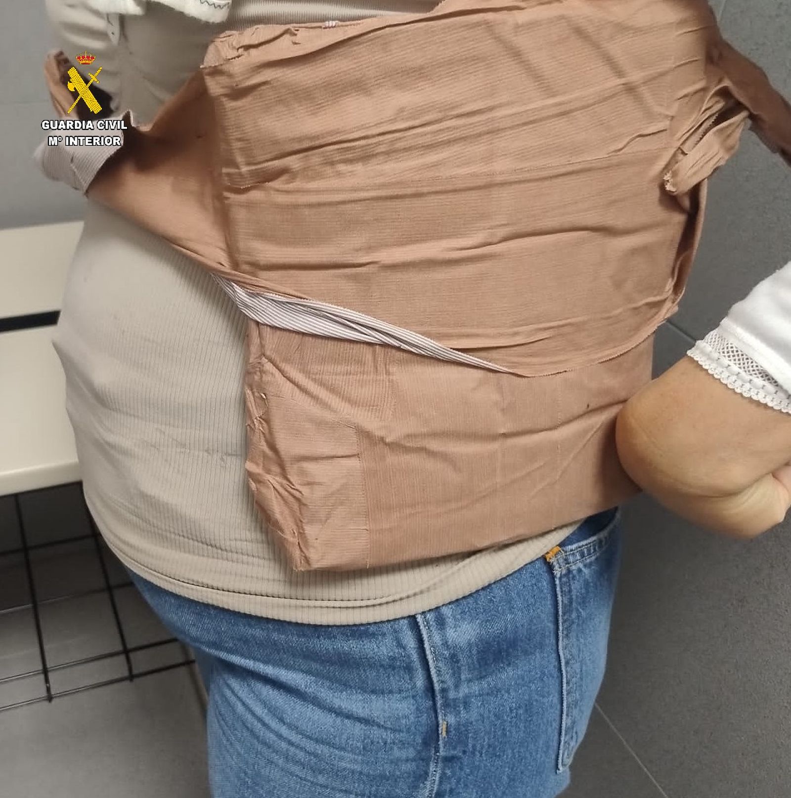 La faja con el hachís.