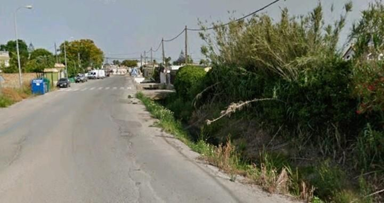 Un tramo del Camino de la Reyerta, que comunica los términos municipales de Sanlúcar y Chipiona.