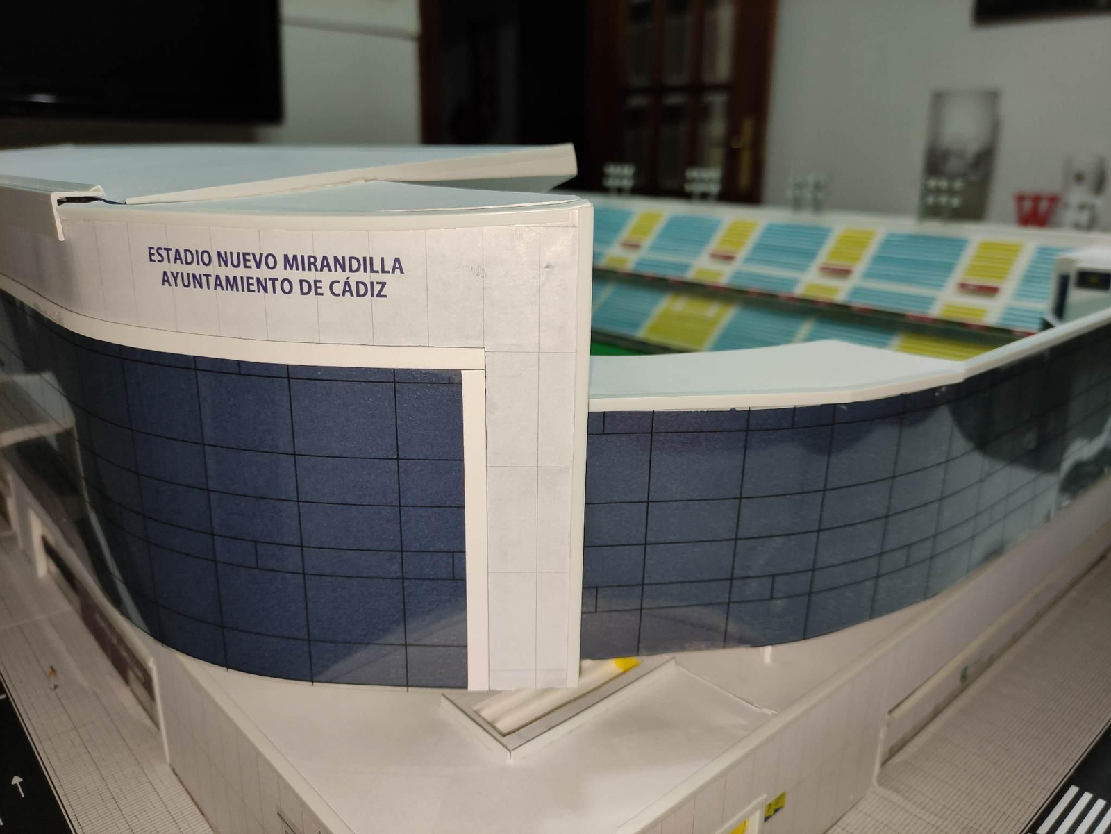 Cádiz: Así es la completa maqueta del estadio Nueva Mirandilla de Cádiz
