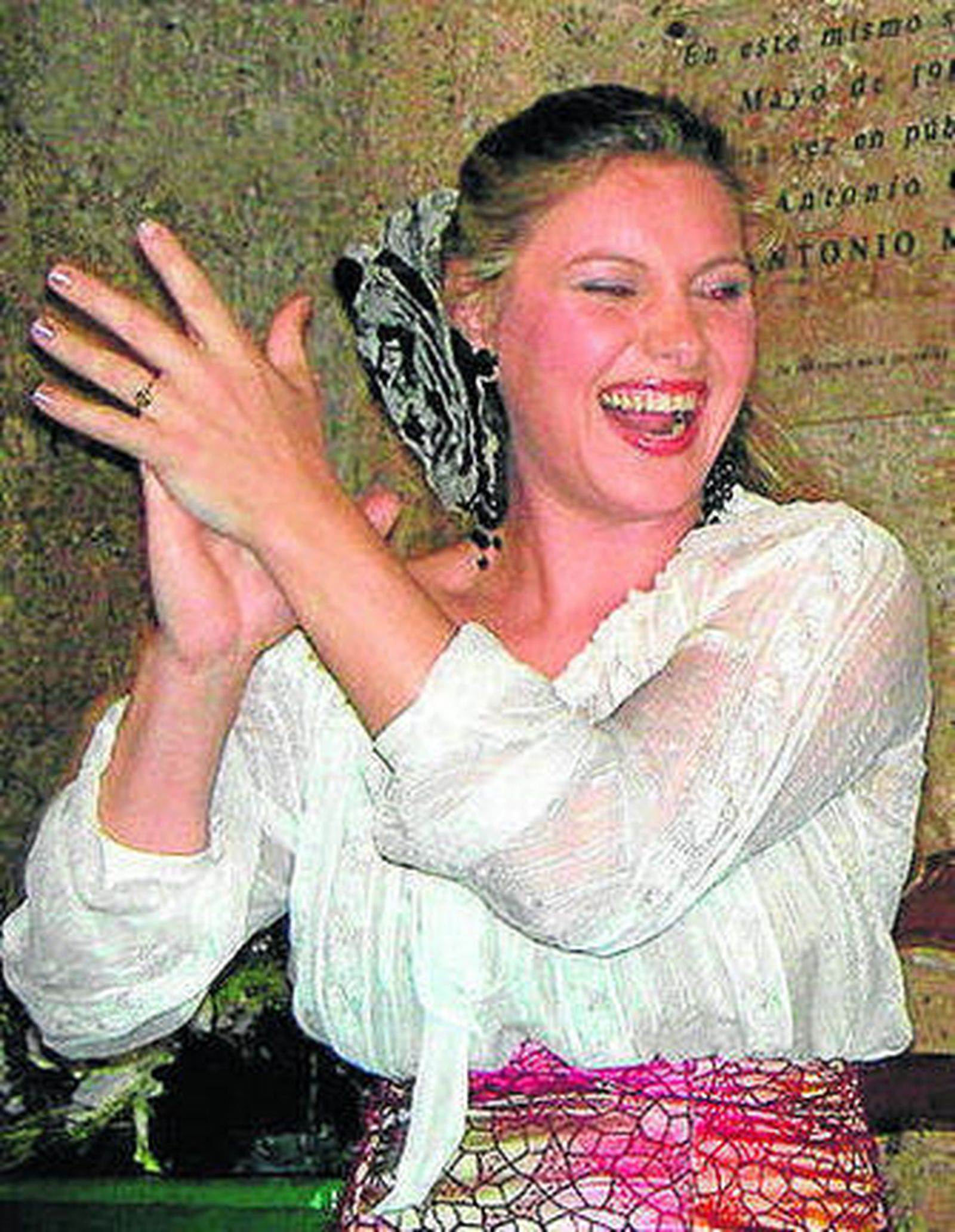 Montse Pérez ayer en el Taranto.