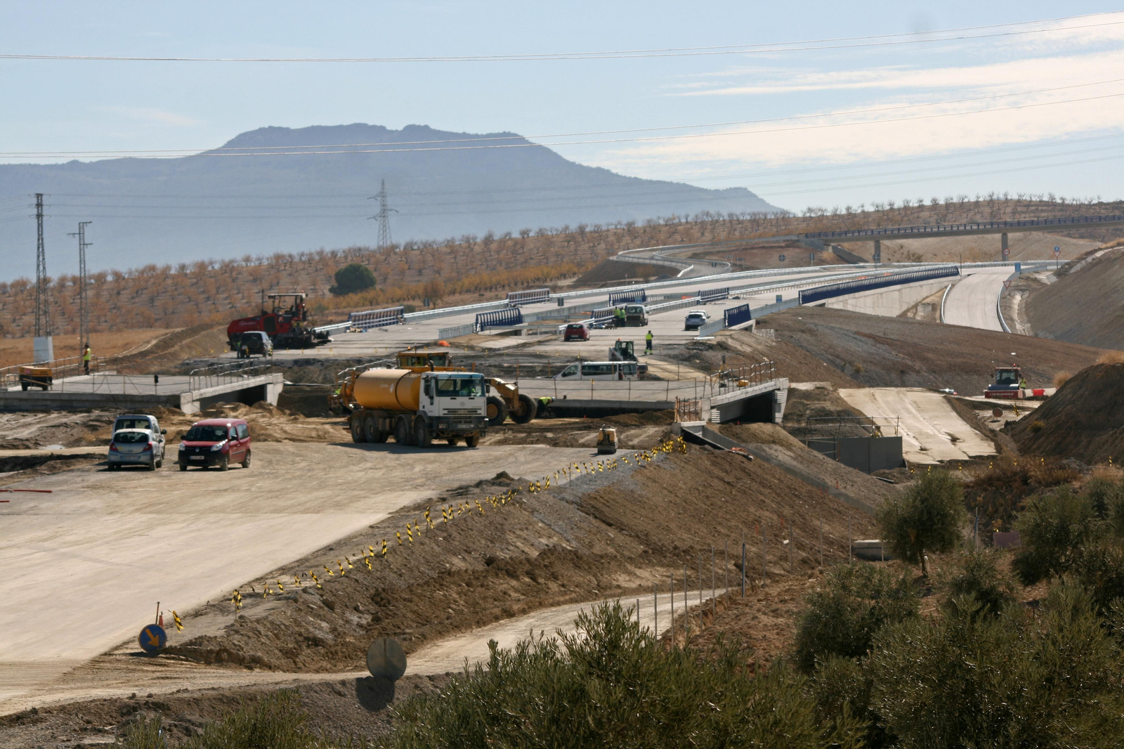 Fotos de la recta final de las obras de la Segunda Circunvalación de Granada