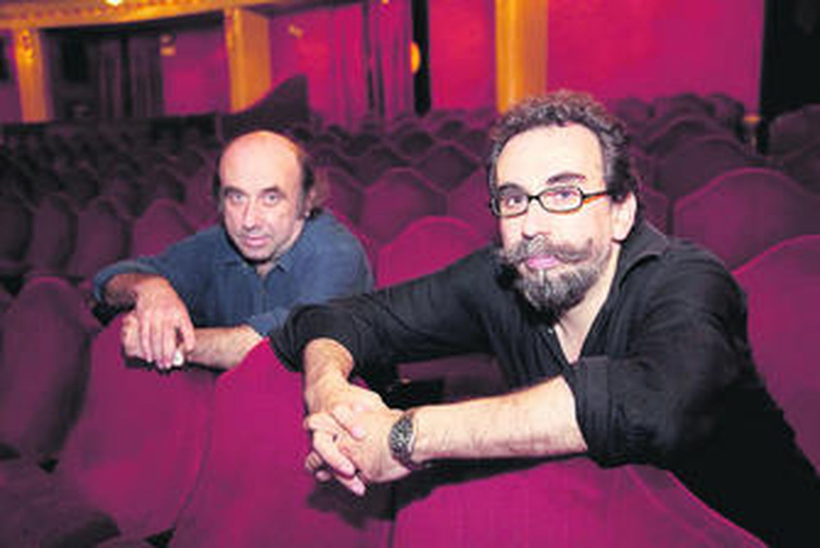 El director Paco de la Zaranda y el autor Eusebio Calonge.
