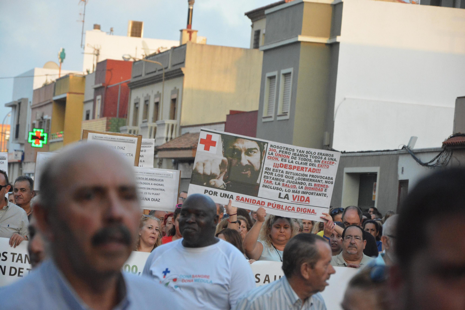 Manifestación por la sanidad pública en La Línea