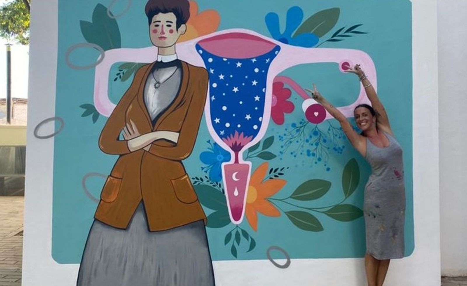 Grafiti de Ángela Ruiz Robles.