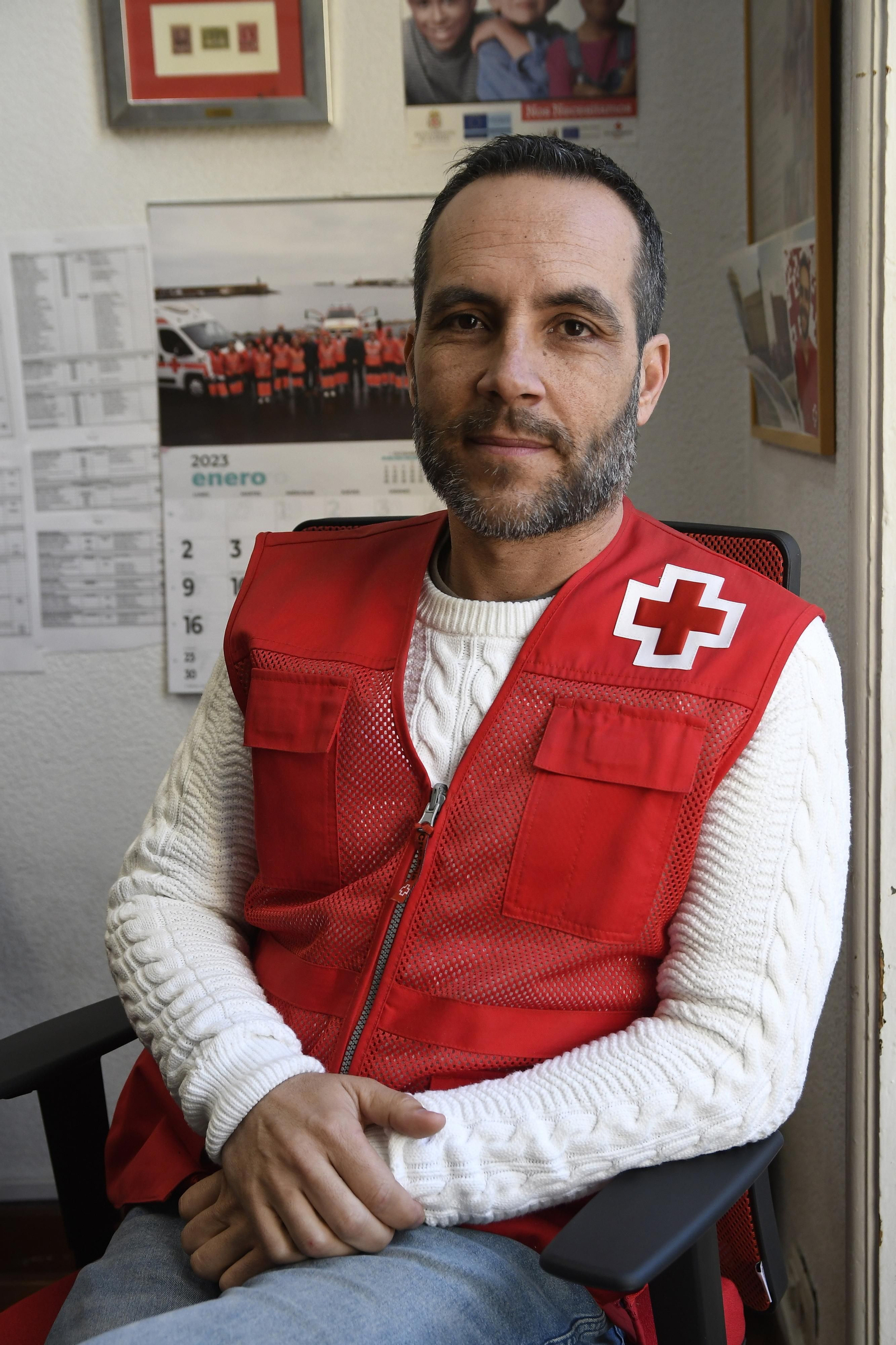 Francisco Vicente, coordinador de Cruz Roja en Almería.