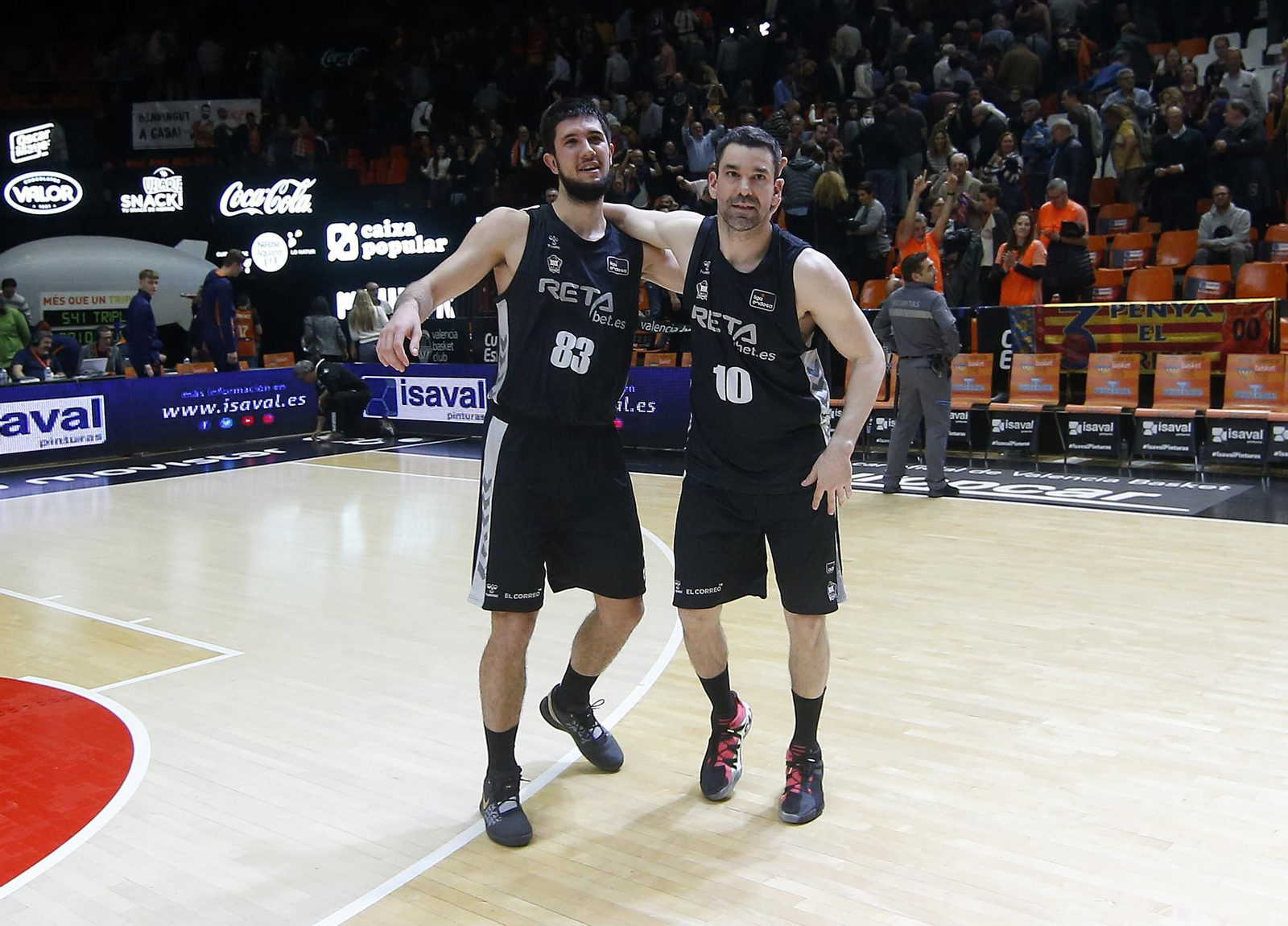 Axel Bouteille y Rafa Martínez, tras ganar en Valencia.