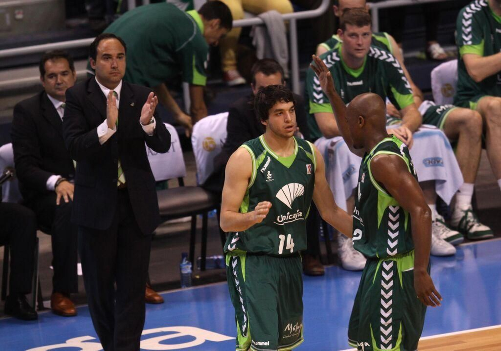 Pepe Pozas, en partido con el Unicaja