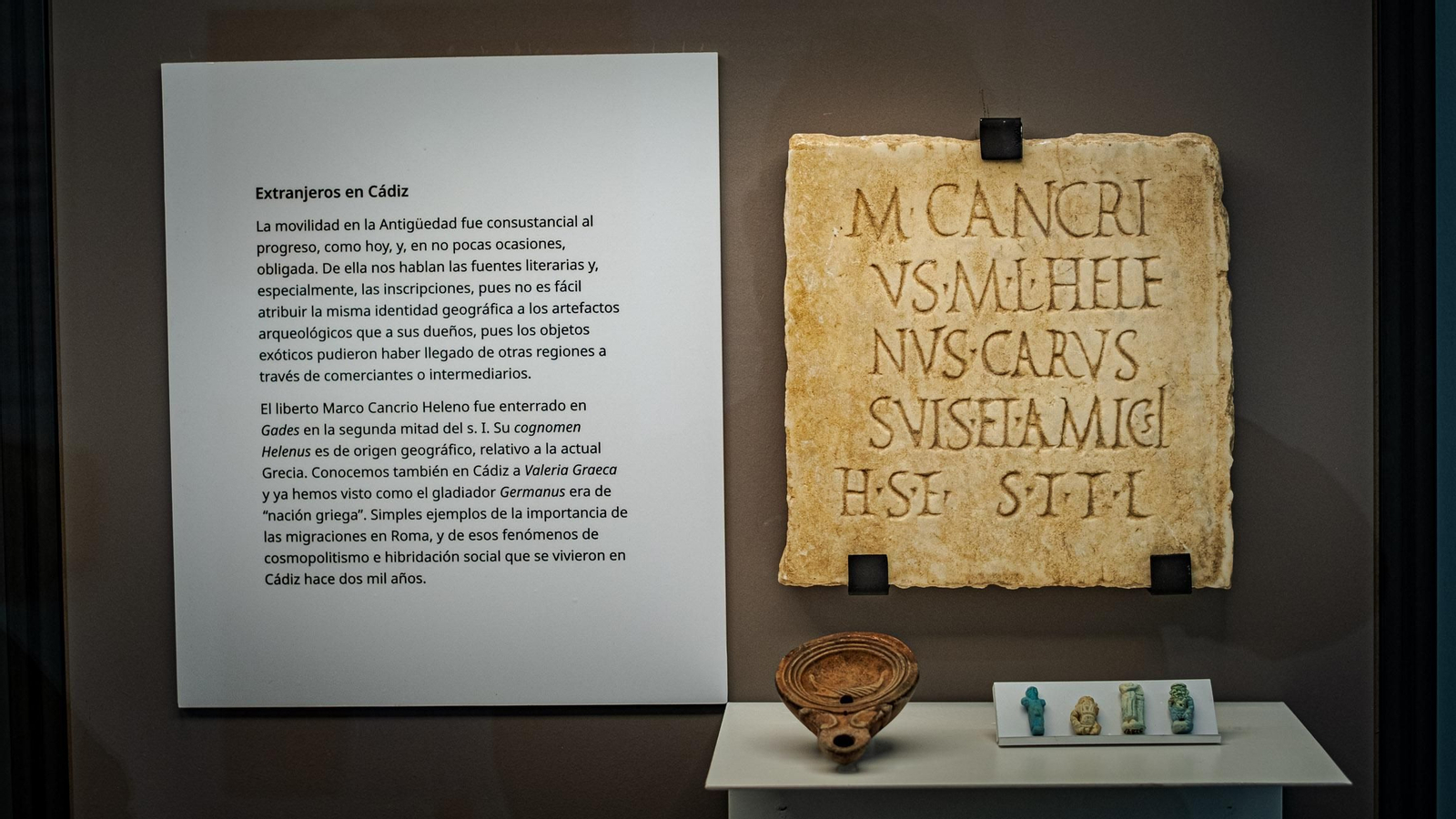 Las imágenes de la exposición VRBS IVLIA GADITANA en la Casa Pinillos del Museo de Cádiz